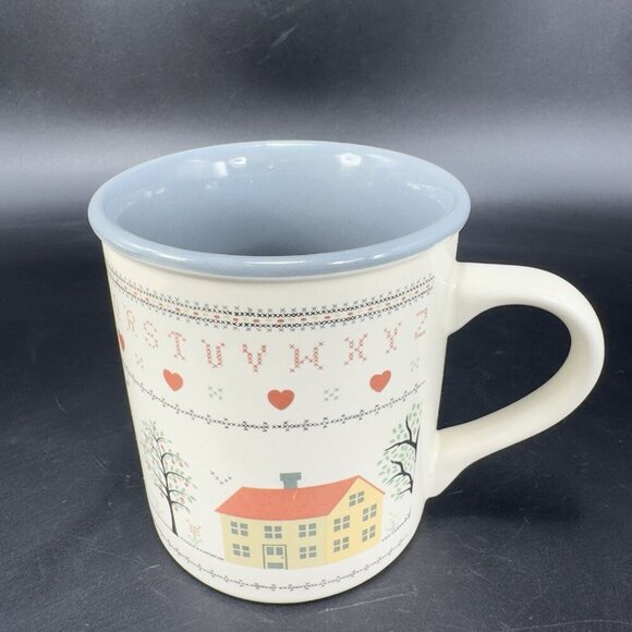 Country Decor Home Coffee Mug Cup Set 2 Mugs Cups Korea Country Setting Graphics - Picture 6 of 13